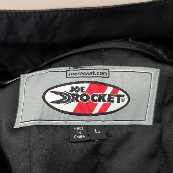 Joe Rocket Atomic Street Riding Jacket Mens Size Large Black Lined Armor Moto - Picture 9 of 16